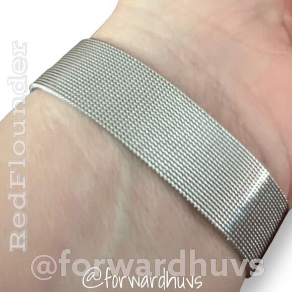 Bundle Sale 3 for $15 | Stylish Stainless-Look | Mesh Metal Bracelet with Buckle - Picture 6 of 11